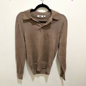 Uniqlo merino-knitted polo shirt